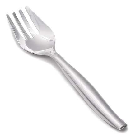 Smarty Had A Party Silver Disposable Plastic Serving Forks (150 Forks), 150PK 2643-CASE